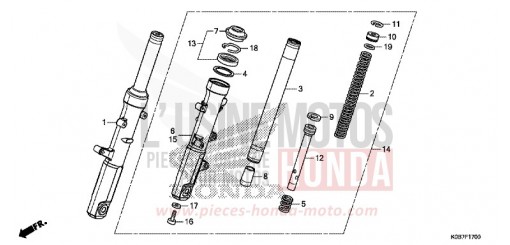 FOURCHETTE AVANT NSS300AK de 2019